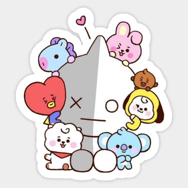 ملصقات bt21 الجواب